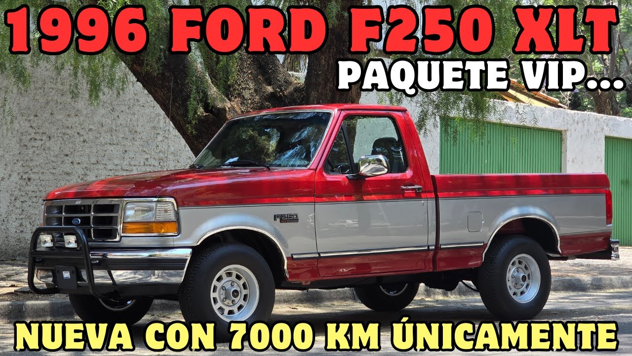 Así Era el Paquete VIP de La FORD F250 XLT 1996 Calidad y Lujo. Ya No Las Hacen Así y Solo 7000 Km.