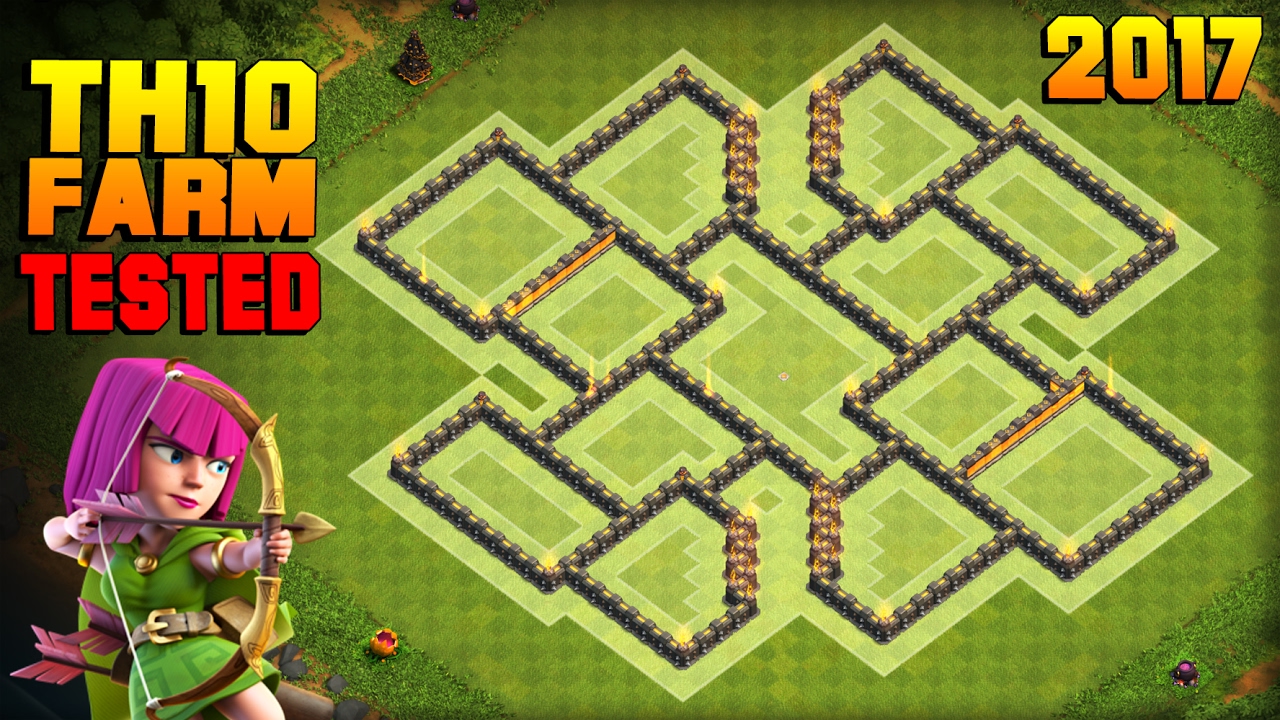 Clash of Clans | TH10 Farming Base 2017 | TESTED IN CHAMPION LEAGUE! | BEST Town Hall 10 Hybrid Base