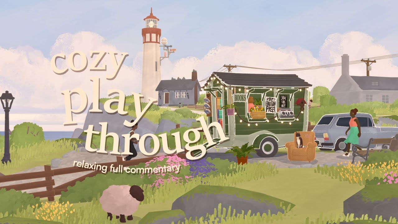 the coziest seaside bookshop~ 🌊 | tiny bookshop playthrough 📚