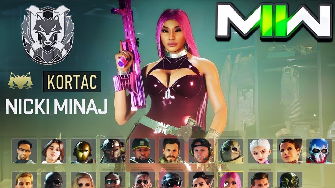 MW2 - Nicki Minaj Operator ➡️ (Voice Lines, Finishers, Tracers)