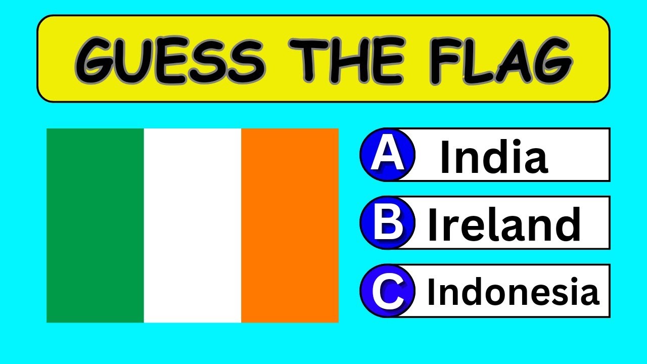 Guess 20 Countries From Their Flags l Guess The Flag Quiz #puzzlequiz
