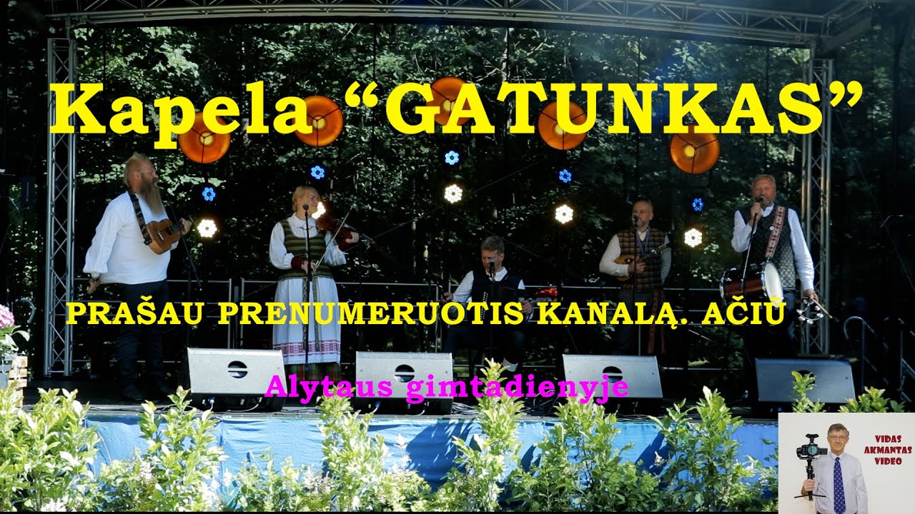 Kapela GATUNKAS Alytaus Gimtadienyje  24 06 15