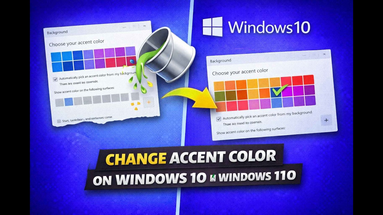 How to Change Accent Color on Windows 10 | GearUpWindows Tutorial