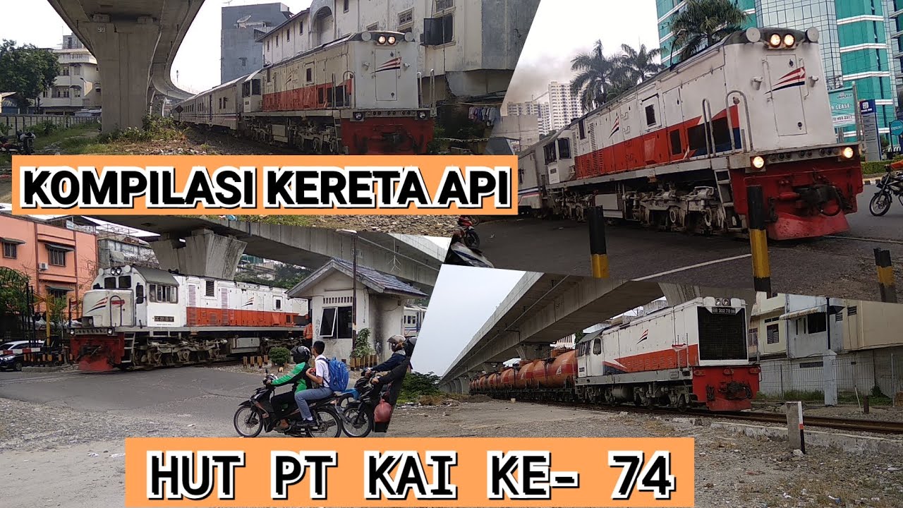 KOMPILASI Kereta Api Spesial HUT PT KAI KE- 74 di DIVRE 1 SUMATERA UTARA