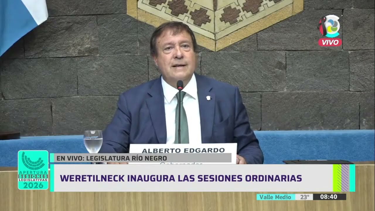 🔴 En VIVO | Apertura del 55ª Periodo de Sesiones Ordinarias de la Legislatura de Río Negro