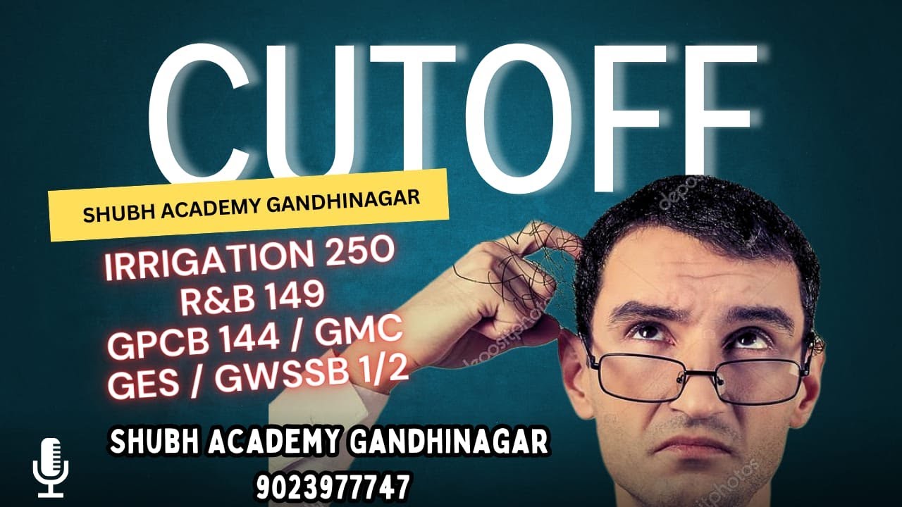 Cut Off Analysis For Previous Exam (R&B , Irrigation, GES, GWSSB, GPCB)