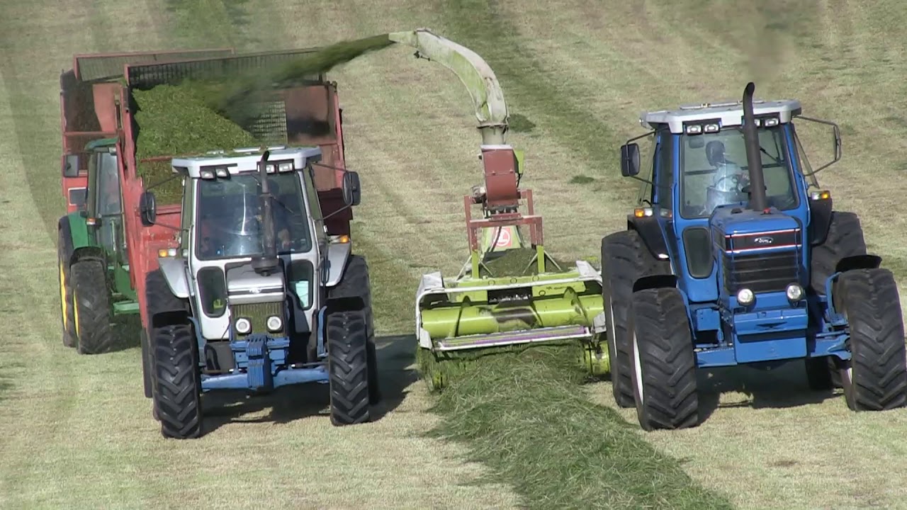 FORD 8830 AND CLAAS JAGUAR 71 FORAGE HARVESTER