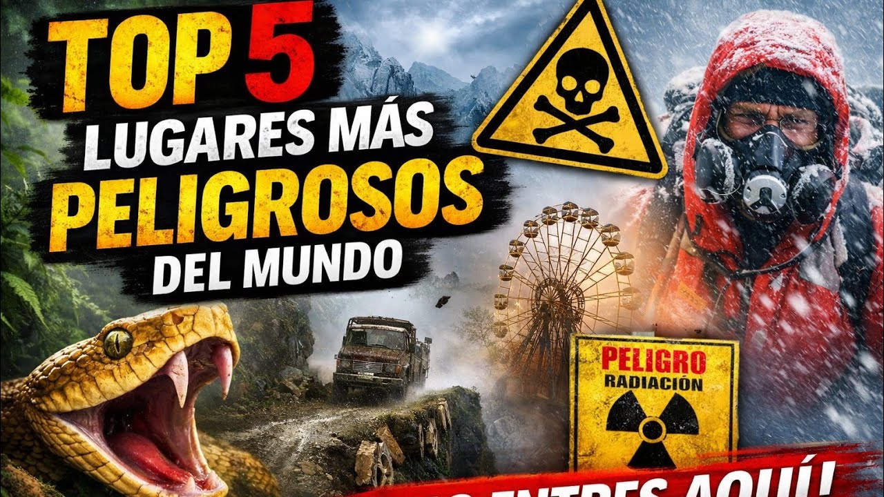 TOP 5 Lugares Más Peligrosos del Mundo 🌍⚠️ (Nadie Debería Entrar Aquí)