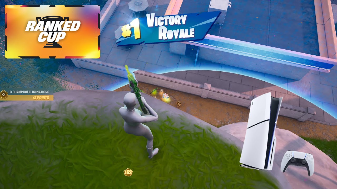 PS5 Slim Fortnite Chapter 7 Ranked Gameplay (4K 60FPS)
