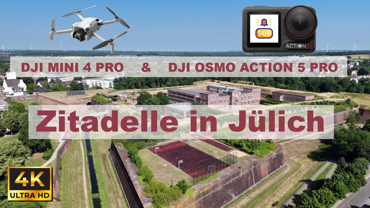 Zitadelle in Jülich  🇩🇪 | Drone footage 4K 📹 👁