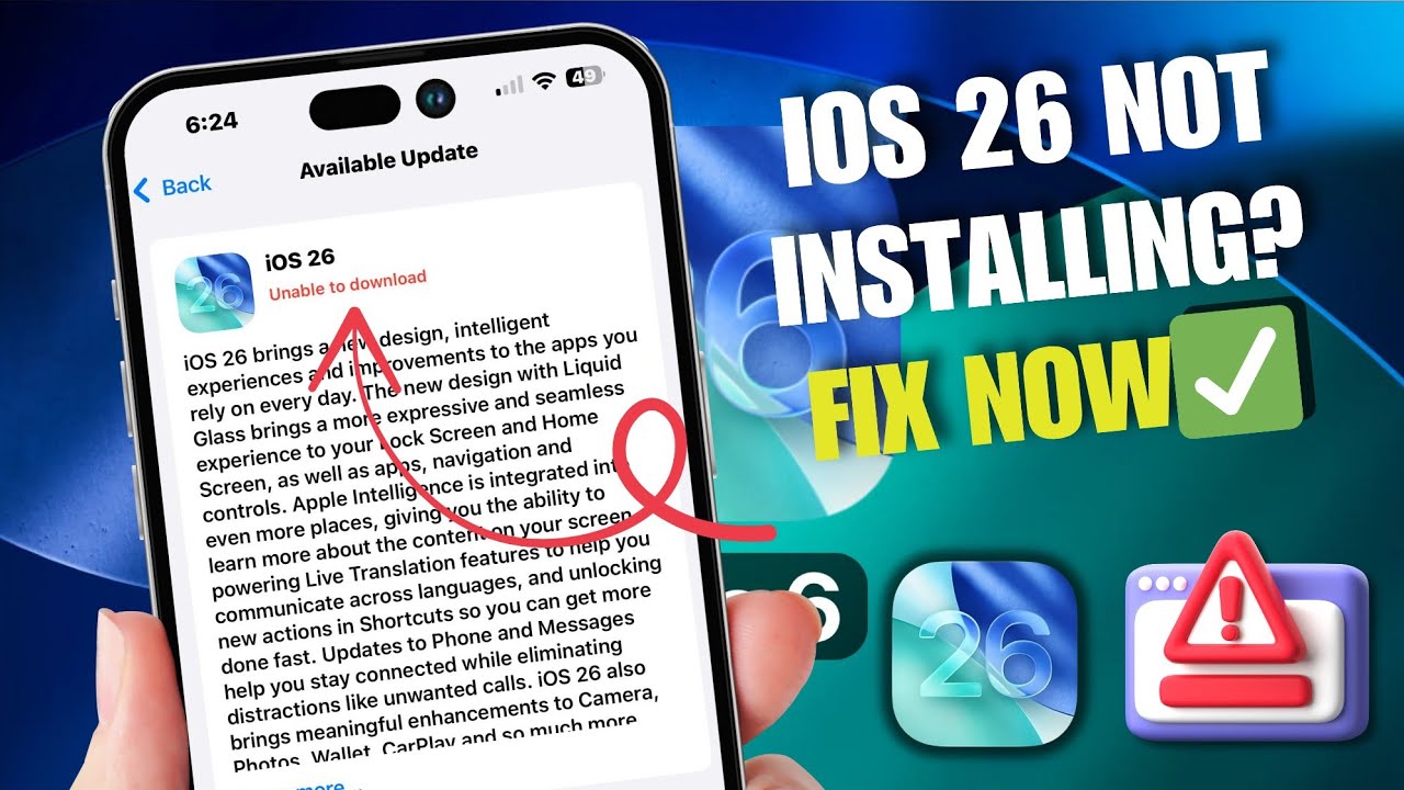 How to Fix iOS 26 Update Not Available on iPhone (Step by Step)