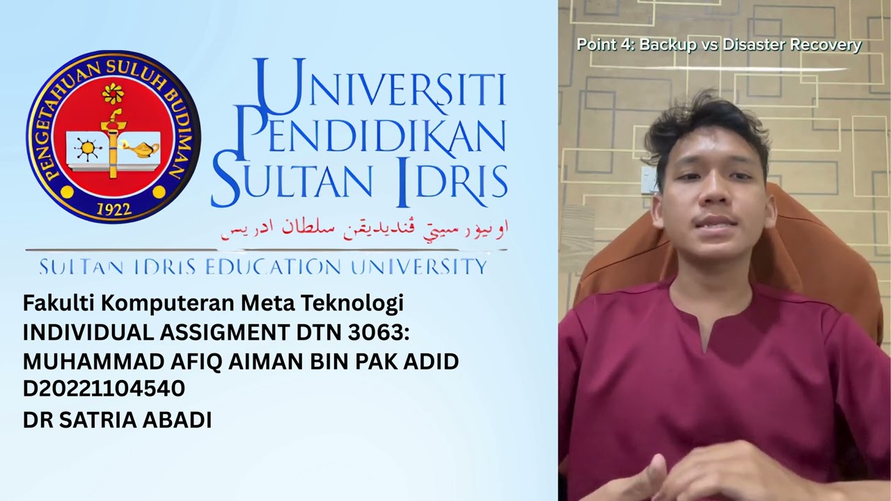 Individual Assignment DTN 3063 Pentadbiran Sistem D20221104540
