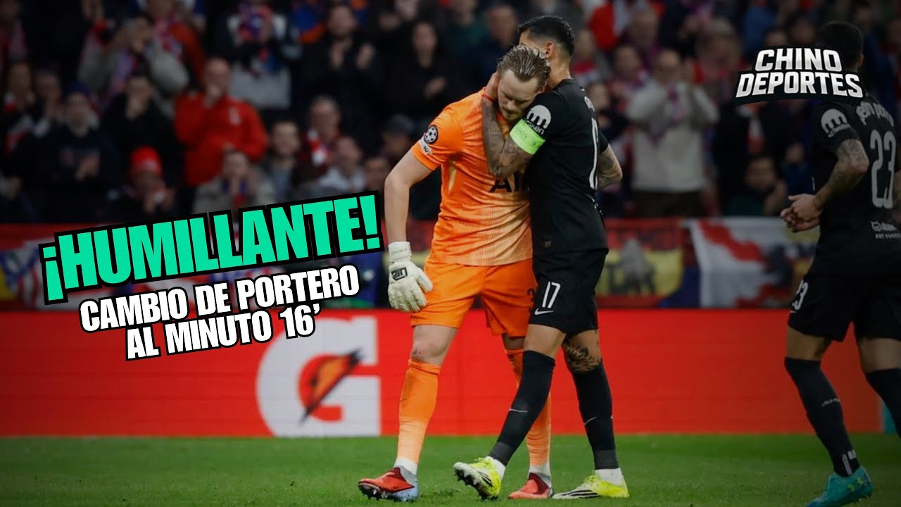 Chino Deportes: Humillante, portero reemplazado al min 16