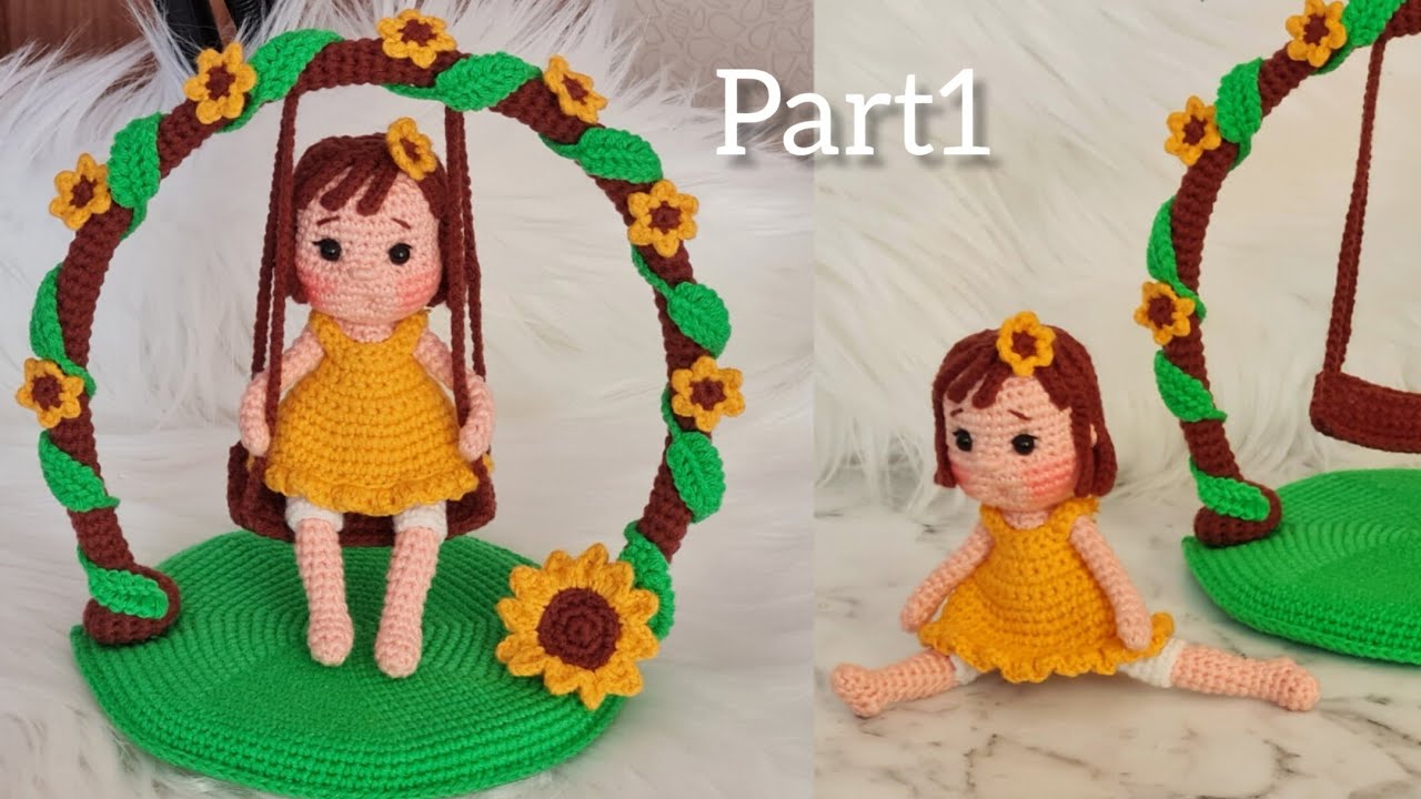 Amigurumi/Salıncaklı Bebek Örülüşü/1.Bölüm(subtitles on ENG/subtítulos ESPANÕL)