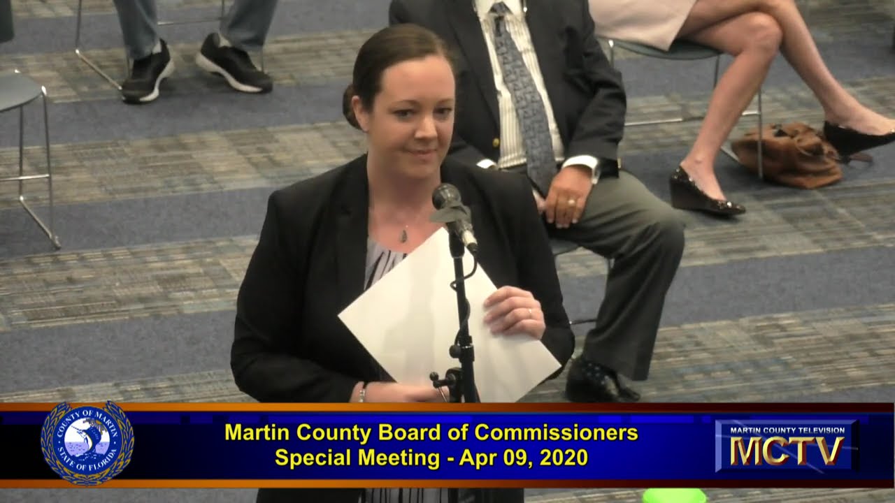Martin County BOCC Special Meeting COVID -19 April 9, 2020