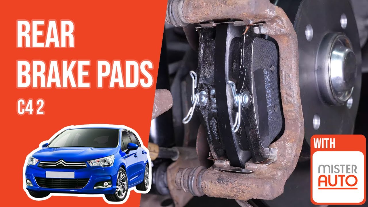 How to replace the rear brake pads Citroën C4 mk2 🚗