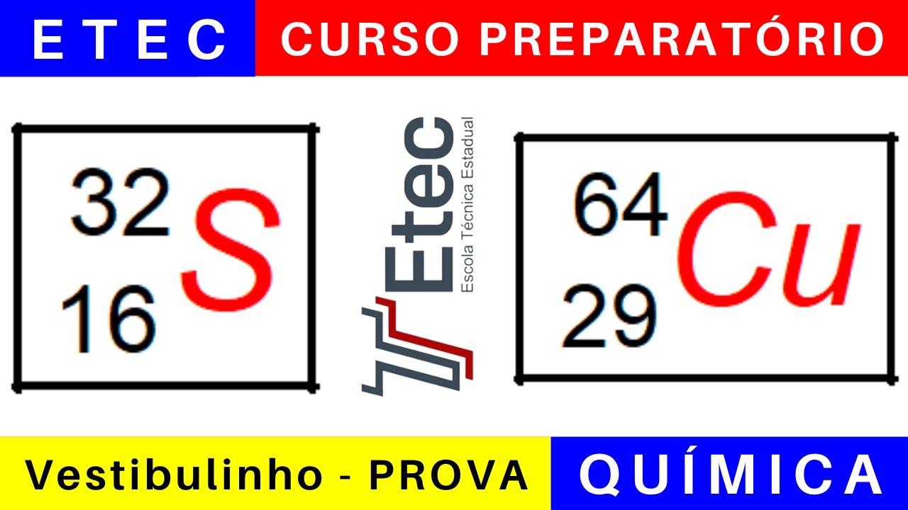ETEC 🎯 Vestibulinho 2025/2026: o que Estudar para a Prova da ETEC em QUÍMICA @BoraETEC