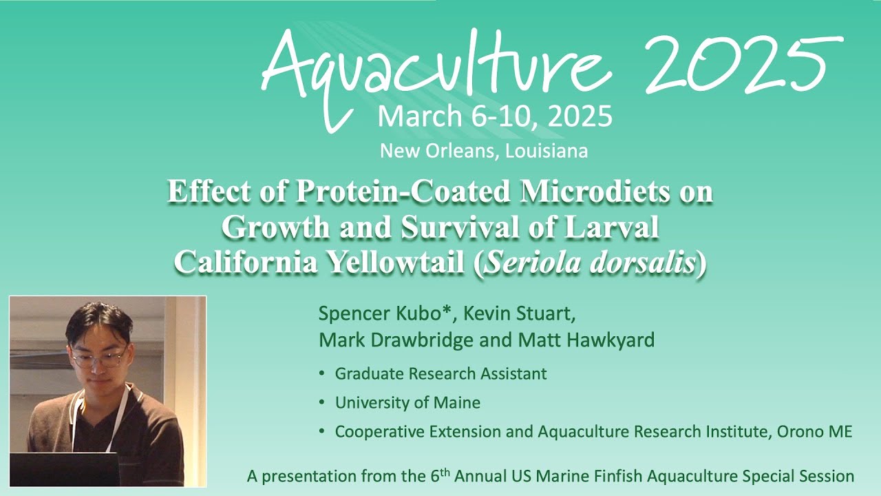 Effect of Protein-Coated Microdiets on Growth and Survival of Larval California Yellowtail