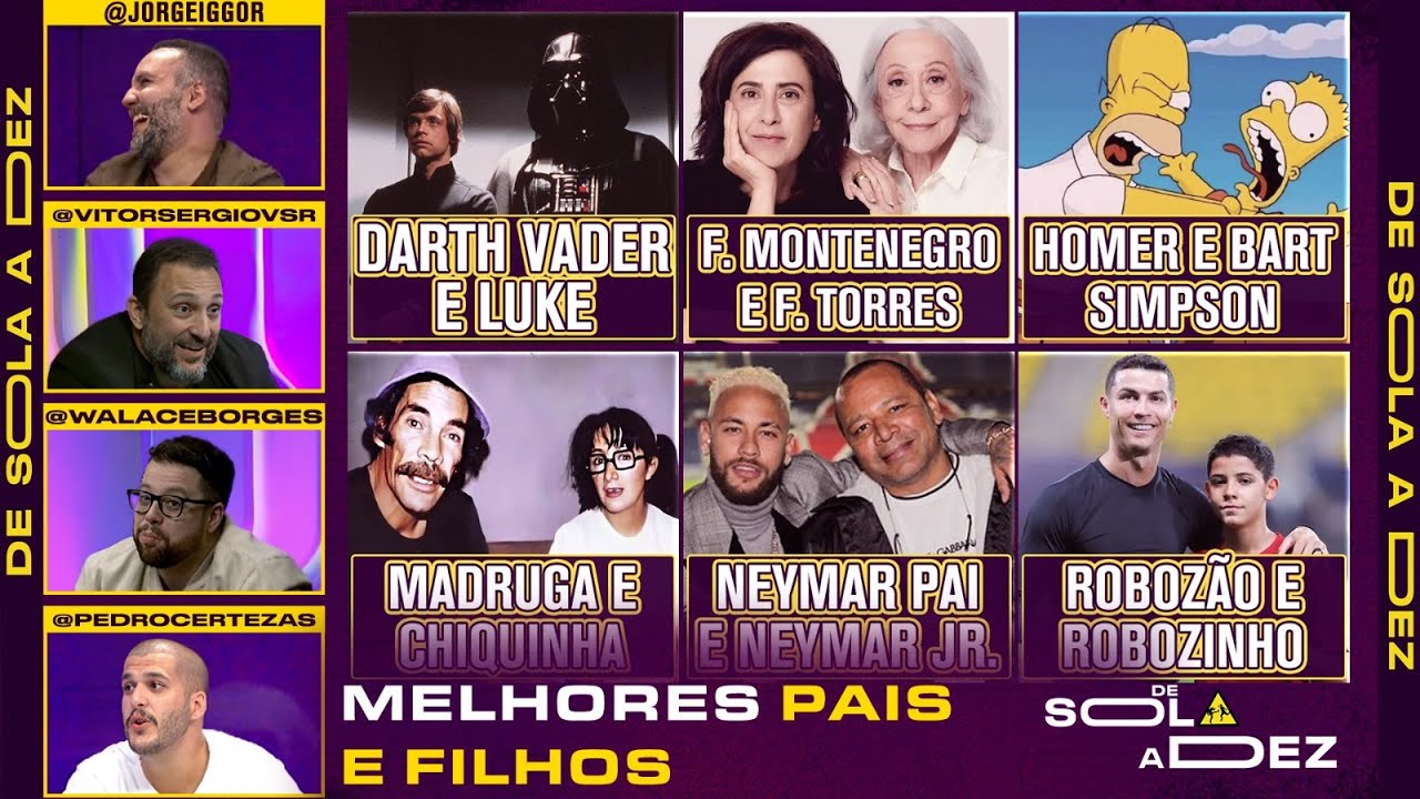 QUEM SÃO OS MELHORES PAIS E FILHOS DO MUNDO?! CRAVAMOS! | DE SOLA A DEZ