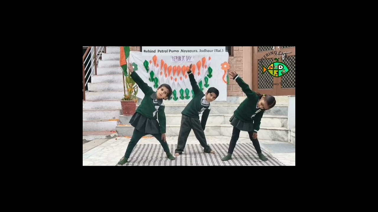 Healthy Mind, Strong Body 🧘‍♀️ | KG Yoga Performance | Republic Day | Cheering Champs 