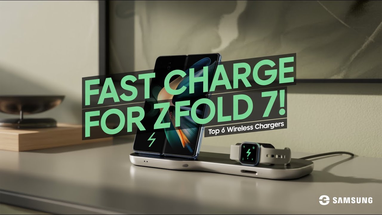 6 лучших беспроводных зарядных устройств для Samsung Galaxy Z Fold 7