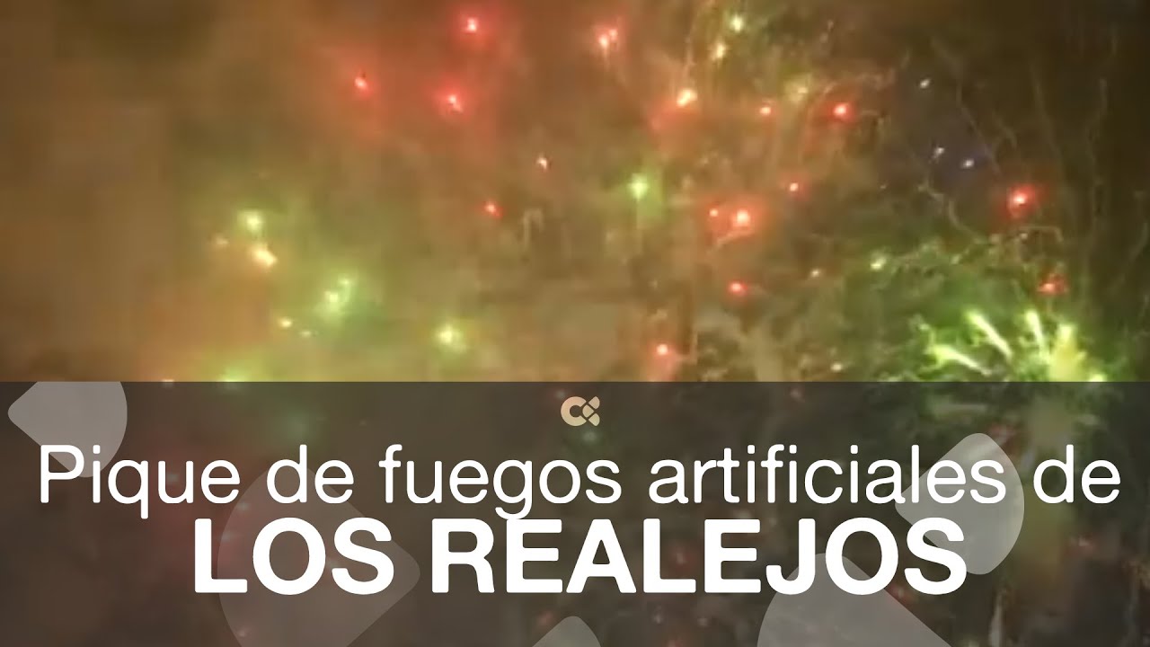 Espectacular el pique de fuegos artificiales de Los Realejos