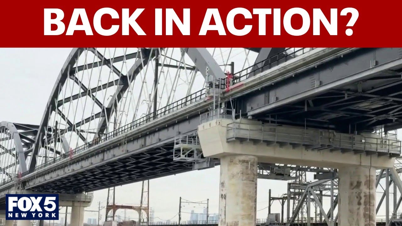 NJ Transit и Amtrak организуют первую поездку на поезде по новому мосту North Bridge.