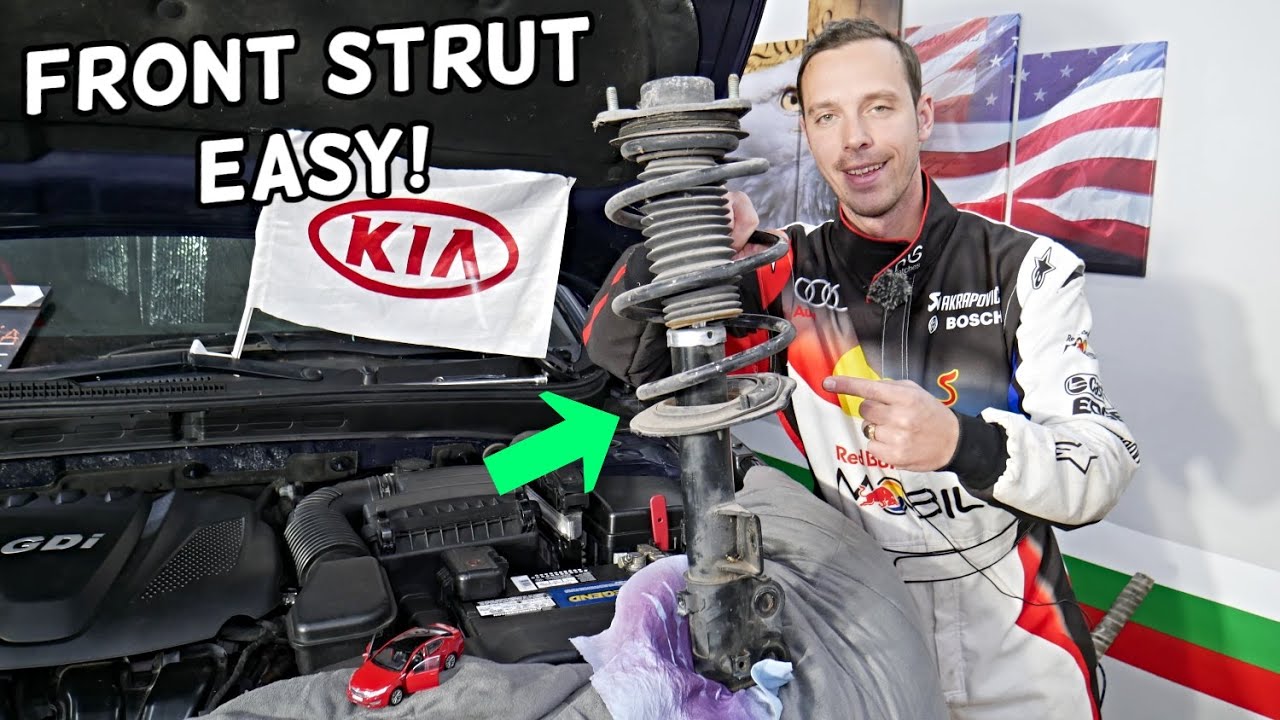 HOW TO REPLACE FRONT STRUTS SHOCKS ON KIA OPTIMA FORTE SOUL SORENTO SPORTAGE RIO