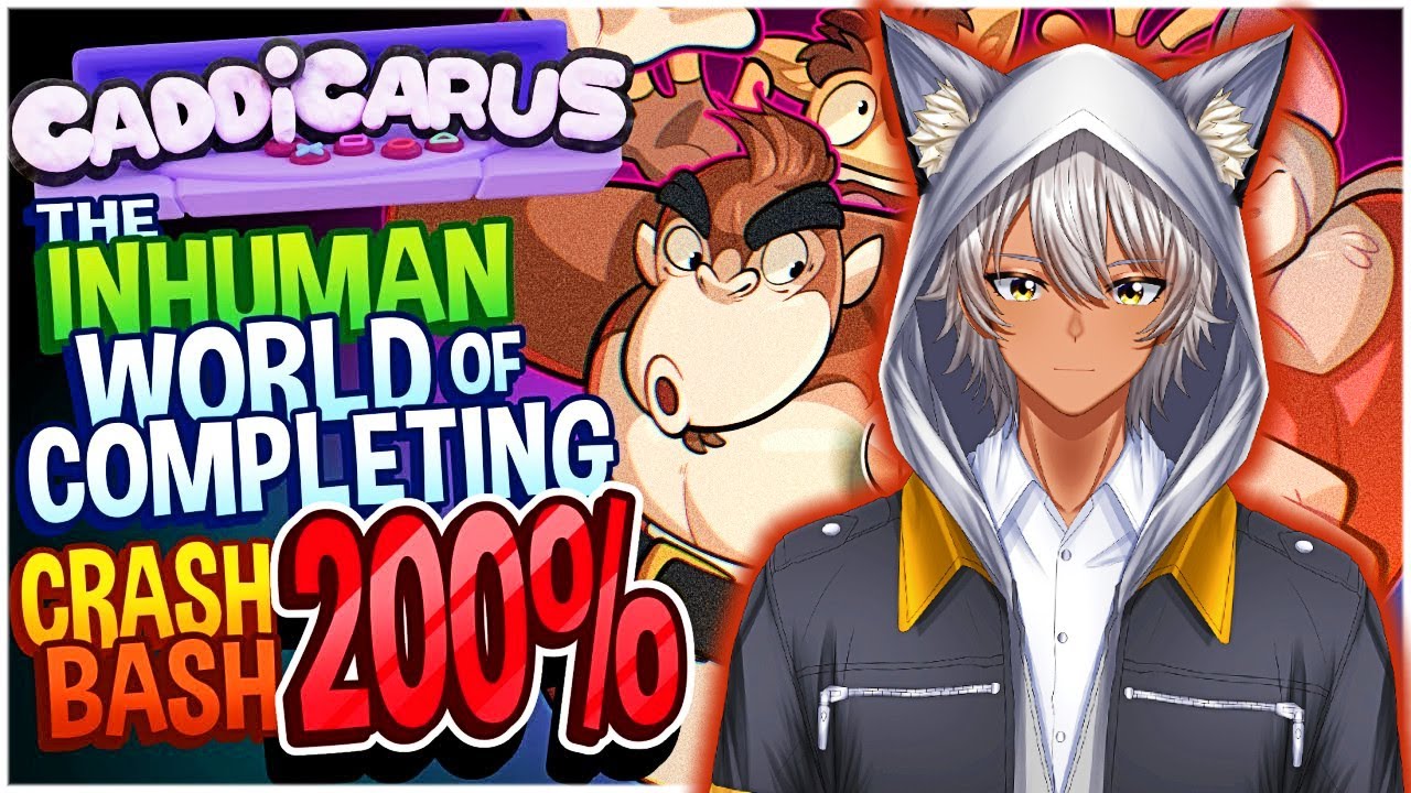 Completing Crash Bash 200% | Sleepy Reacts to Caddicarus