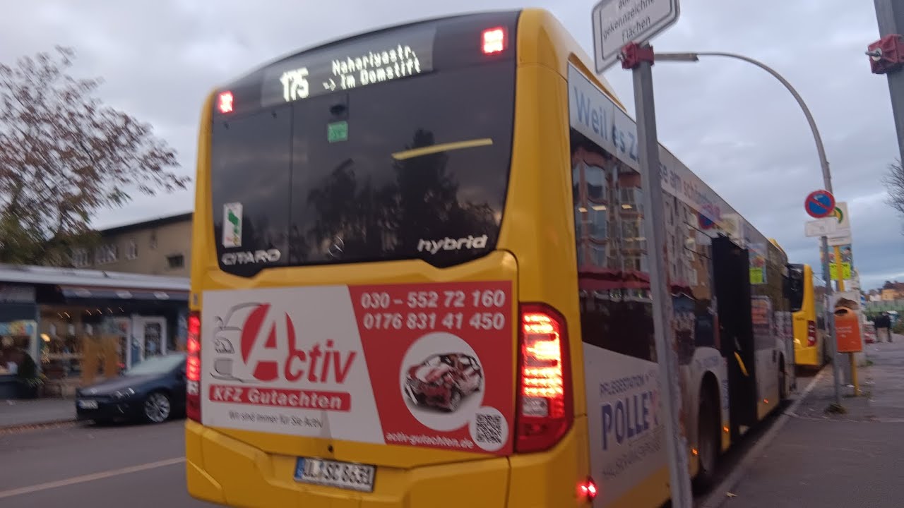 Bus Berlin | Mitfahrt 175 von Nahariyastraße Nach S Lichtenrade MB CC2 (Wagen 8631)