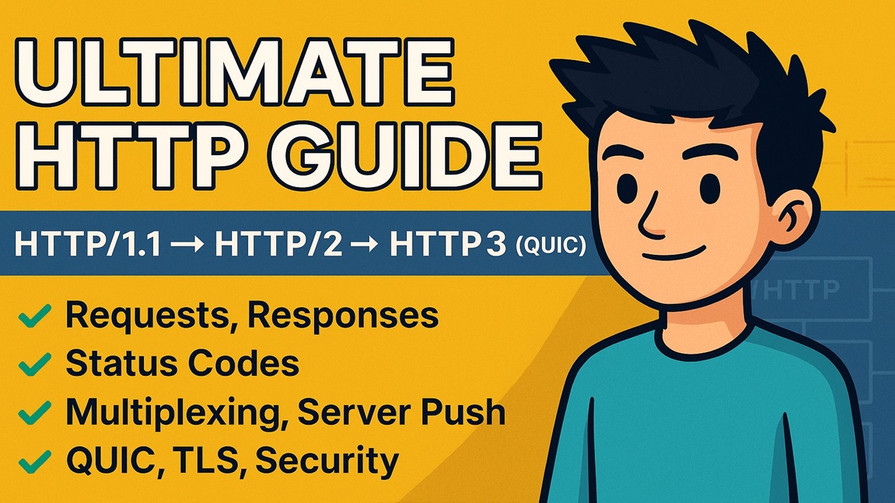 HTTP Tutorial – Definitive Guide to HTTP 1.0, 1.1, 2 & HTTP/3 (QUIC Explained)