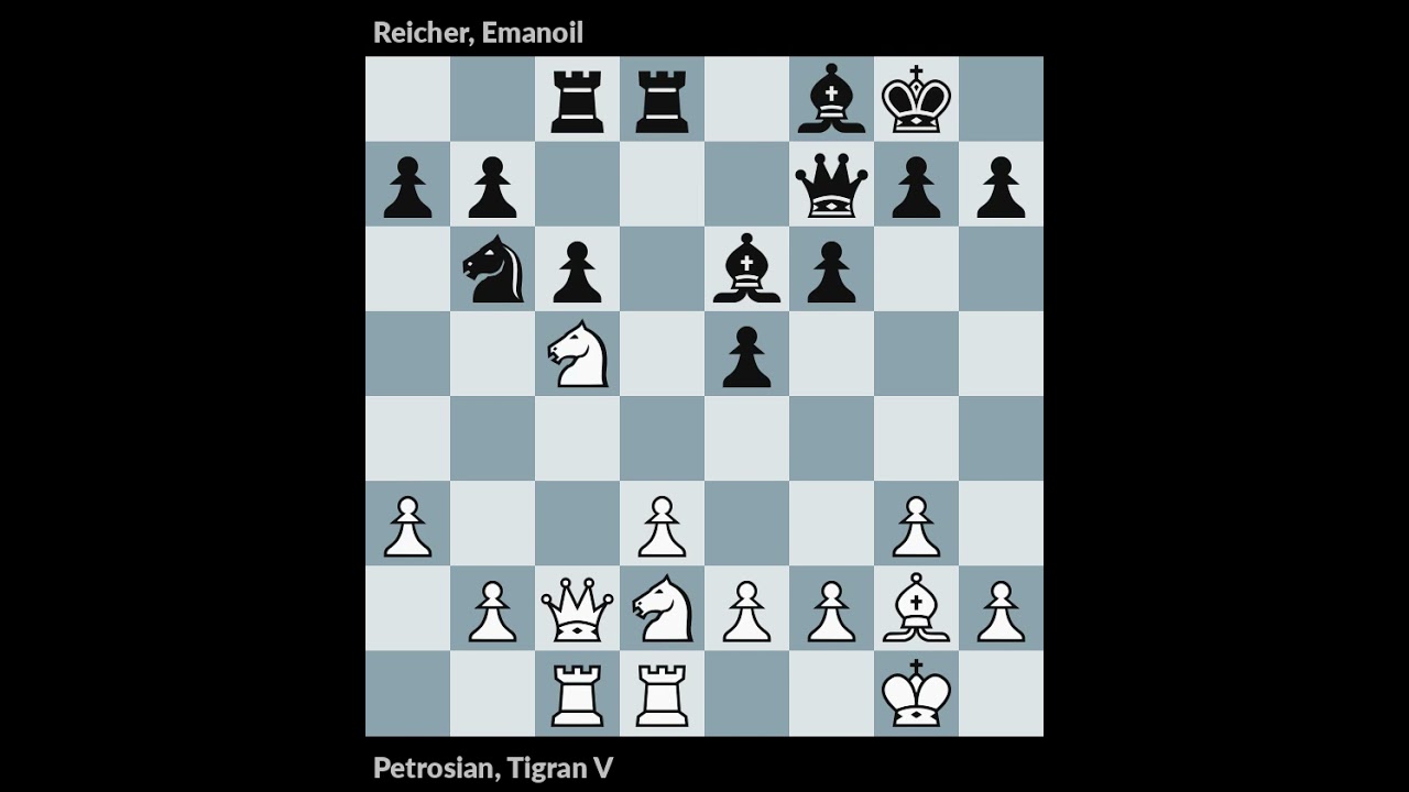 Bucharest 1953 | Petrosian vs Reicher | Round 15