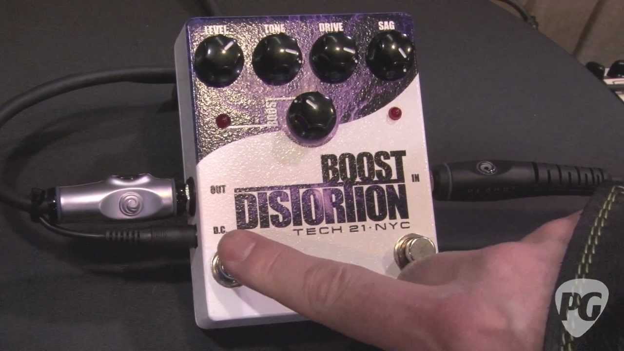 NAMM '12 - Tech 21 Boost Overdrive, Boost Distortion, Boost Fuzz, Bass Boost Fuzz Demos