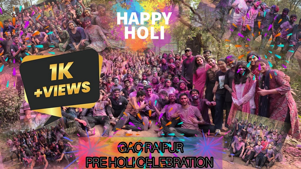 SHRI NPA GAC RAIPUR PRE HOLI CELEBRATION#GAC RAIPUR#AYURVEDA#HOLI CELEBRATION#COllAGE LIFE#RAIPUR CG