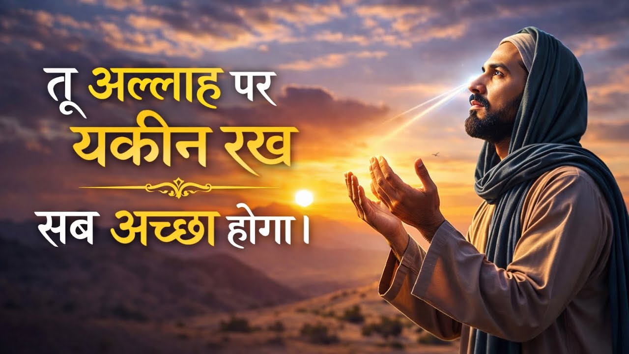 🕋तू अल्लाह पर यकीन रख सब अच्छा होगा।@AllahkiPukar18 🕋🕋🕋