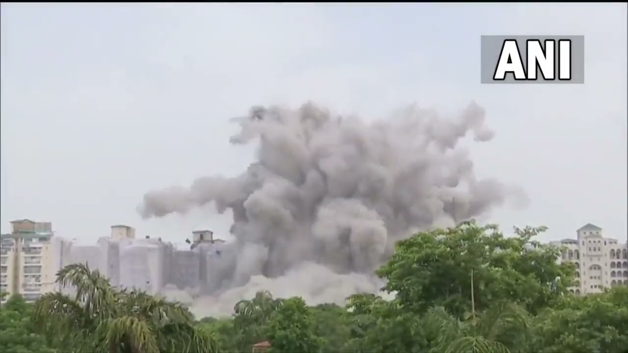 28 August 2022 Noida twins towers demolition