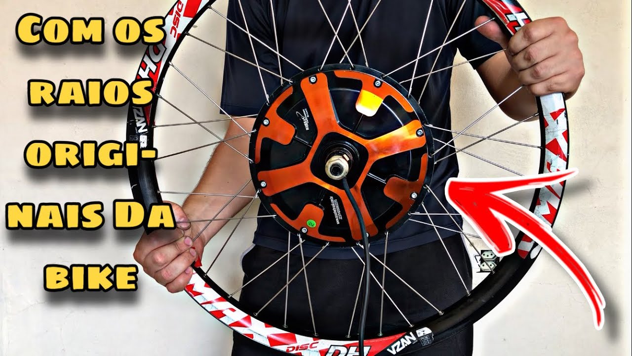 Como montar um MOTOR na roda da Bicicleta [Calculando o tamanho dos RAIOS]