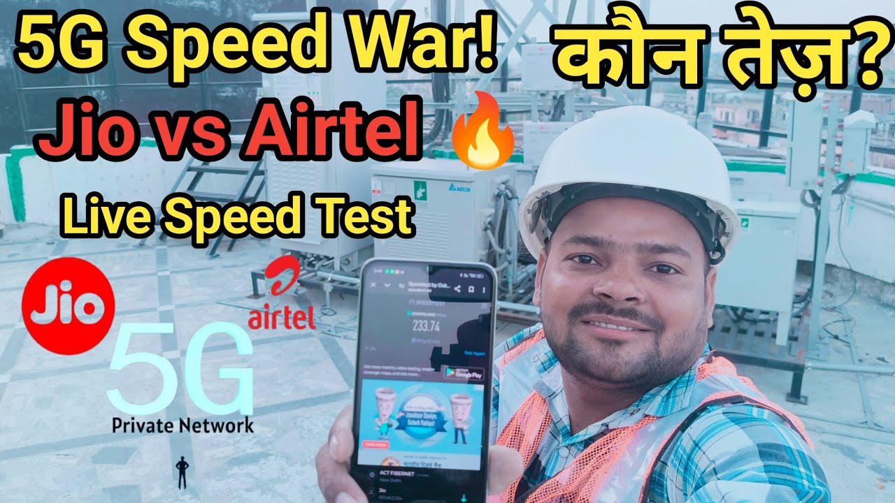 Jio 5G vs Airtel 5G Speed Test //असली बादशाह कौन? | Speed Test Live //5G का किंग कौन? 2025
