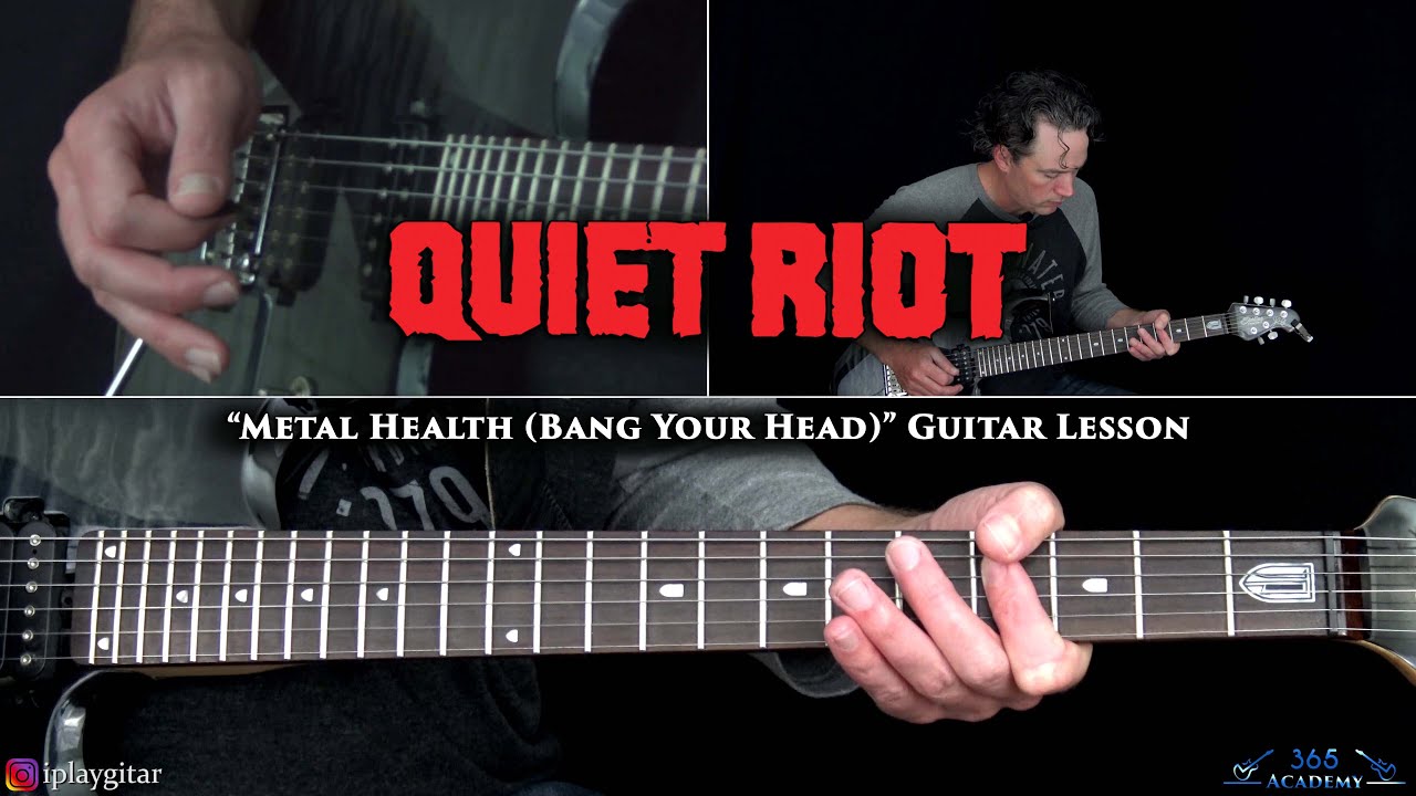 Quiet Riot — урок игры на гитаре Metal Health (Bang Your Head)