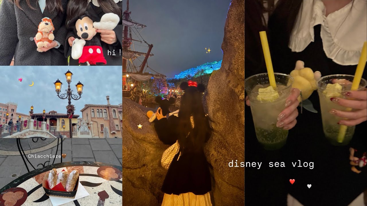 【vlog】17時からのチケットでディズニーシーに行った日の1日🪄︎︎✨❤️