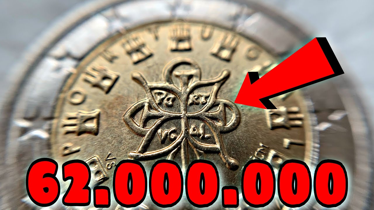 RARE 62.000.000 - 2 Euro coin Portugal 2002