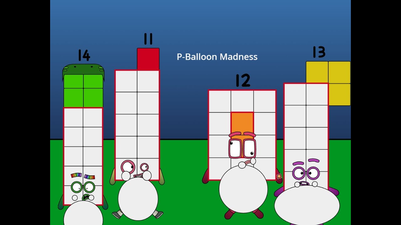 Numberblocks   Second Revamped   P Balloon Madness (special/80K views special/most viewed video!)