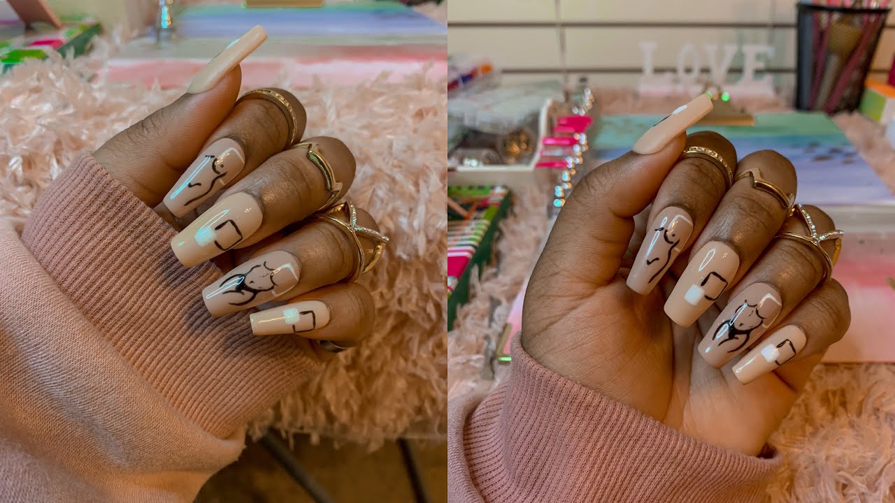 WATCH ME DO PRESS ON NAILS  - Fazendo as unhas em casa