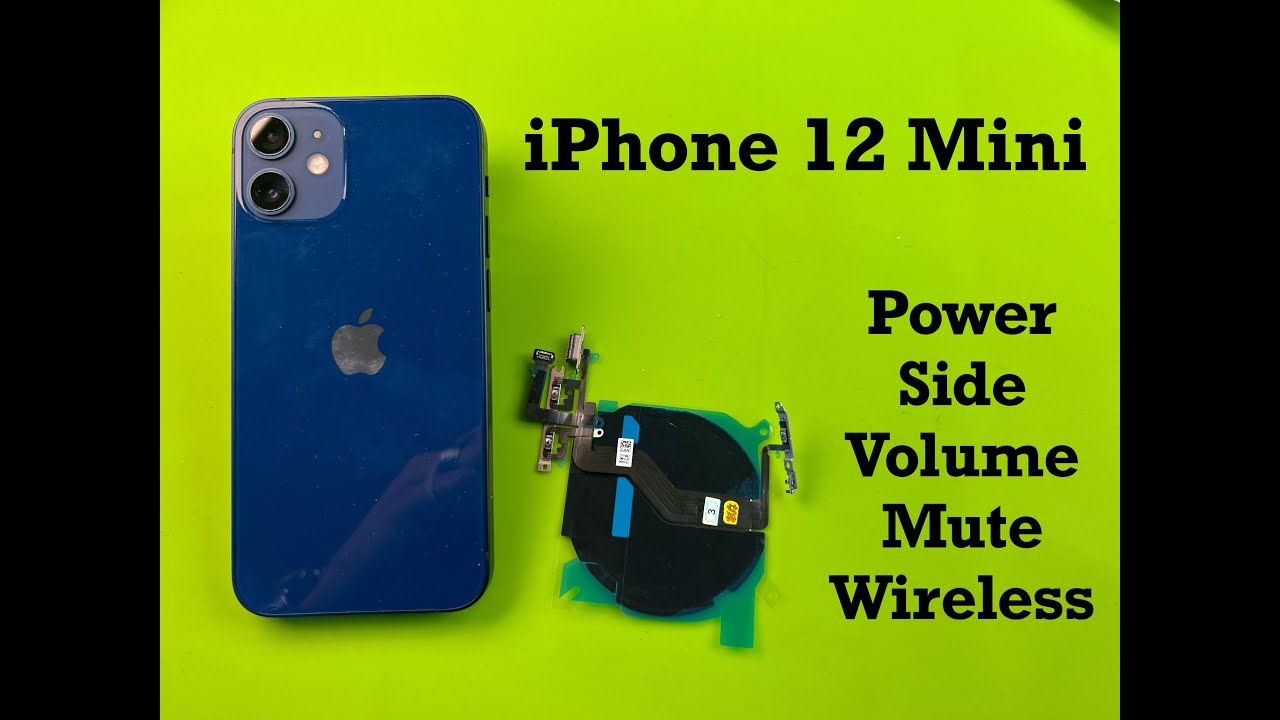 Замена шлейфа боковой кнопки регулировки громкости на iPhone 12 Mini | ничего не упущено