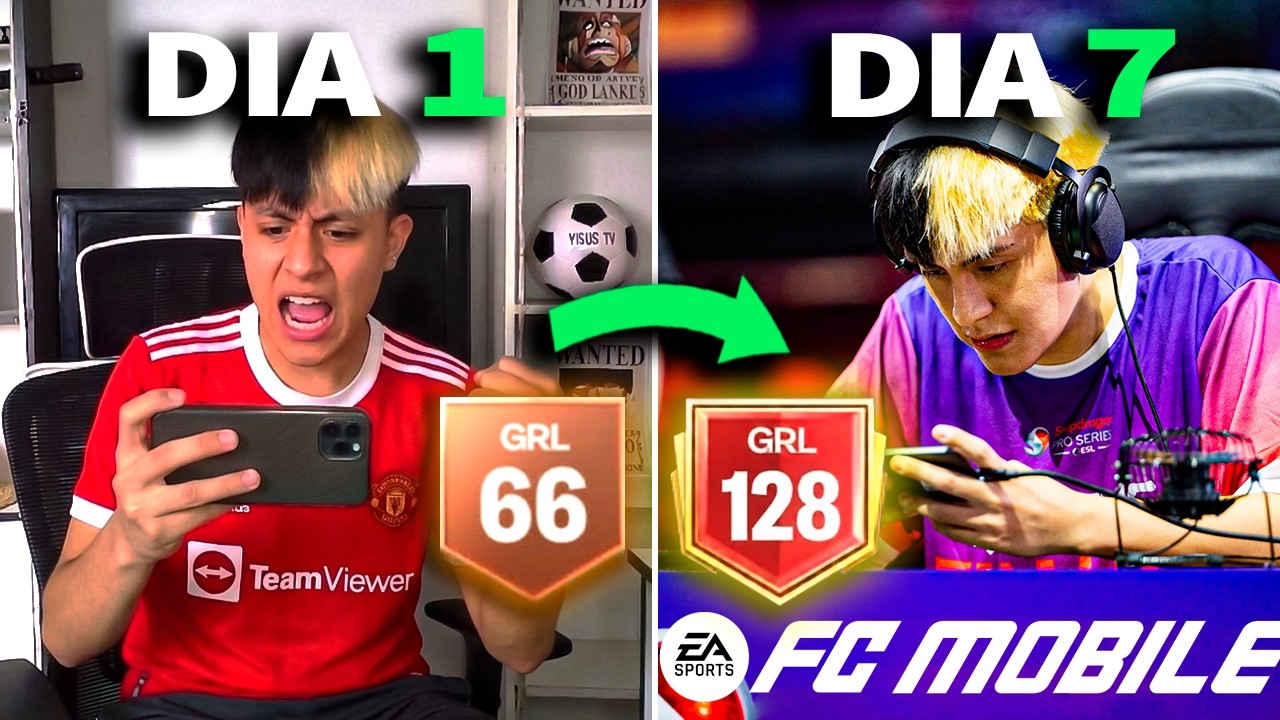 Entren&eacute; Como Un Profesional De FC Mobile Por 1 SEMANA