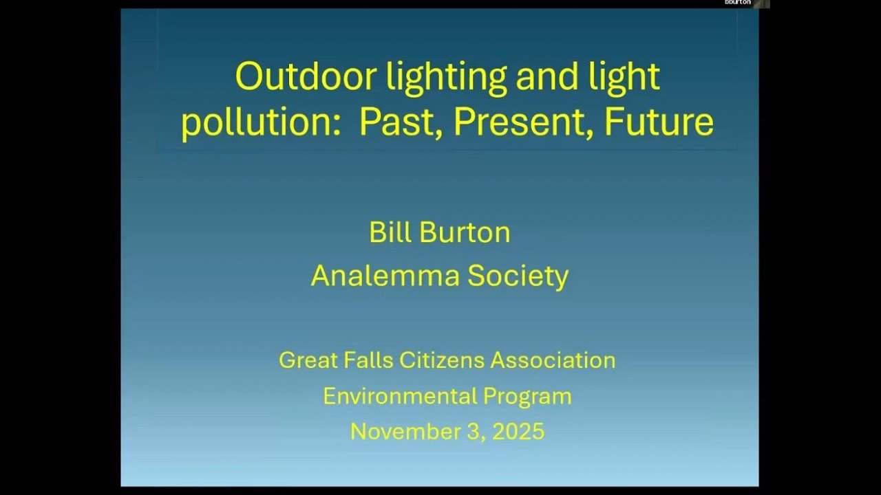 Outdoor lighting and light pollution