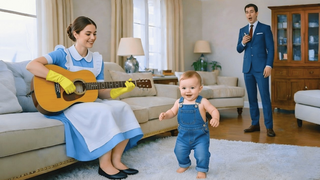 UN MILLONARIO LLEGA CANSADO A CASA Y... SE SORPRENDE AL VER A LA NIÑERA JUGANDO CON SU HIJO