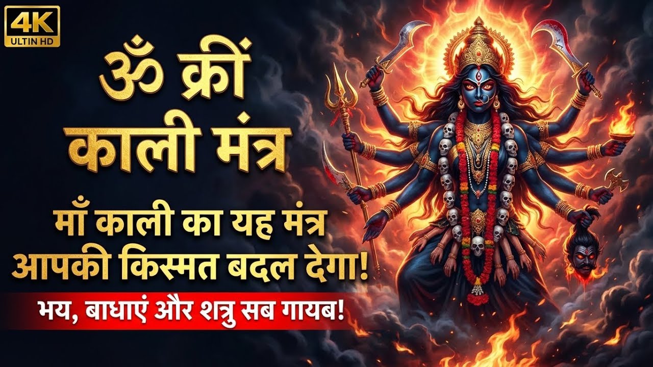 मां काली का शक्तिशाली मंत्र — डर, बाधाएँ और दुश्मन सब खत्म | Mahakali Mantra / SHIV SHAKTI Message