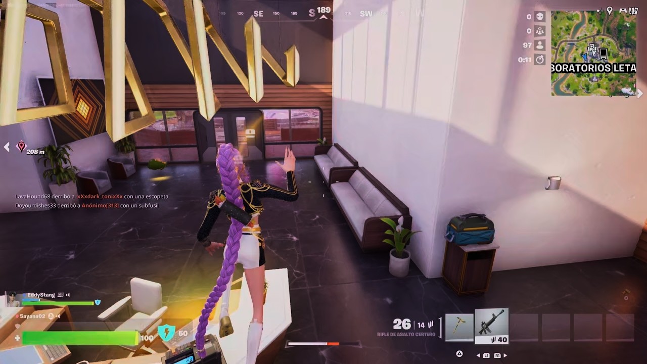 Jugando Fortnite Rumi y Jinu