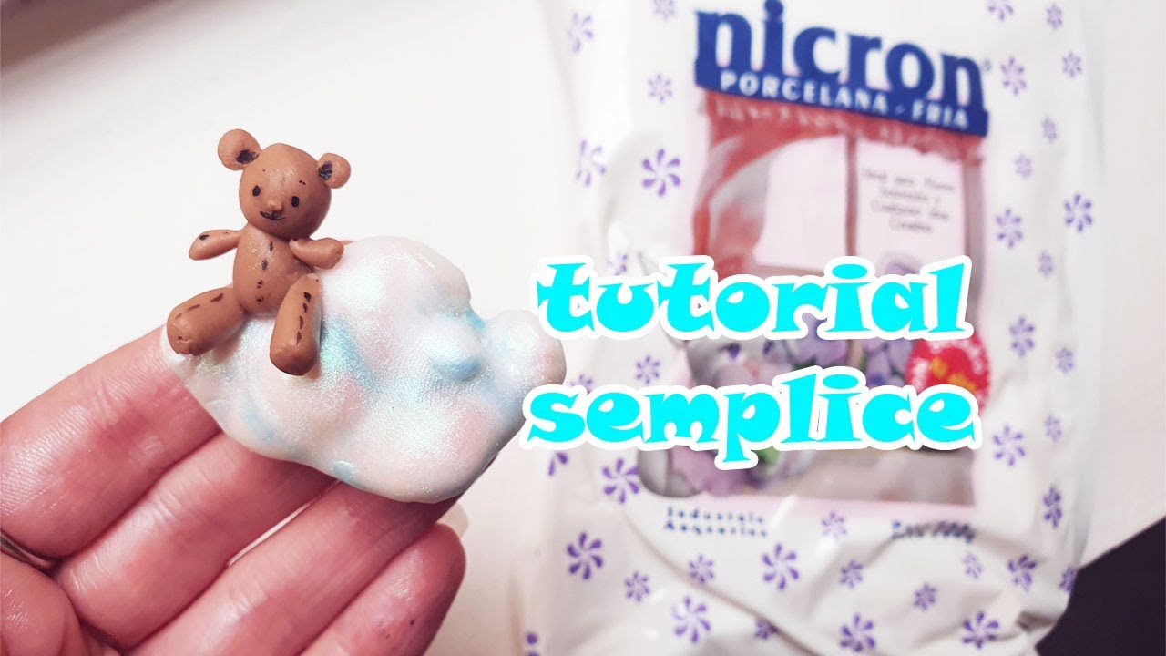 Nuvolette in PORCELLANA FREDDA NICRON - Tutorial